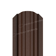 Штакетник металлический МЕТАЛЛ ПРОФИЛЬ LАNE-O 16,5х99 (VALORI-20-Brown-0.5)