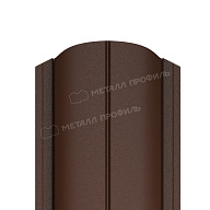 Штакетник металлический МЕТАЛЛ ПРОФИЛЬ ELLIPSE-O 19х126 (VALORI-20-Brown-0.5)