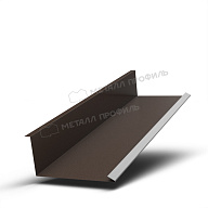 Планка примыкания нижняя 250х122х2000 (VALORI-20-DarkBrown-0.5)