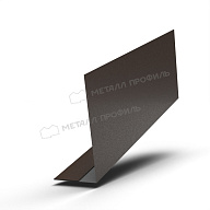 Планка карнизного свеса 180х50х2000 (VALORI-20-DarkBrown-0.5)