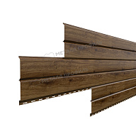 Сайдинг МЕТАЛЛ ПРОФИЛЬ Lбрус-15х240 (ECOSTEEL_MA-01-Античный Дуб-0.5)